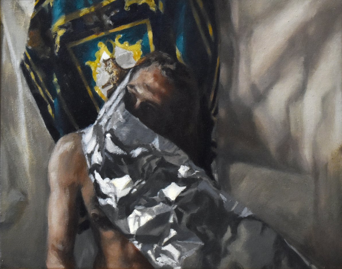 Reflexion Valeria Drotskaja Porträt Figurative Malerei Leipzig